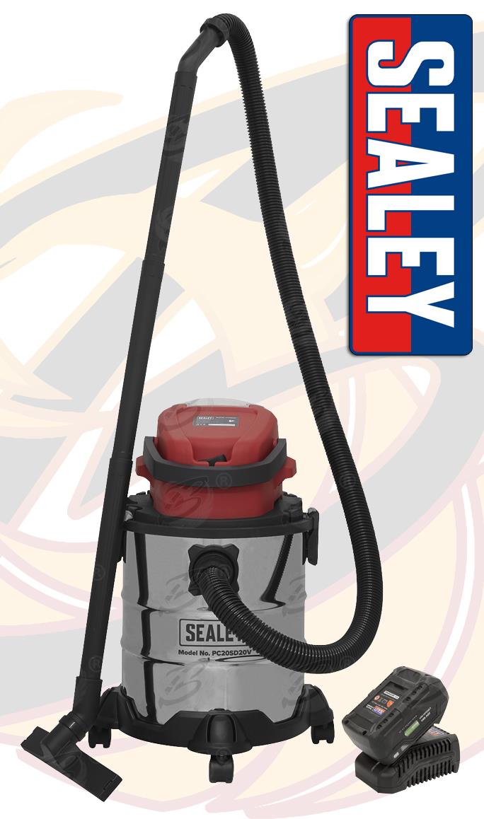 SEALEY CORDLESS WET & DRY VACUUM CLEANER 20V 4AH