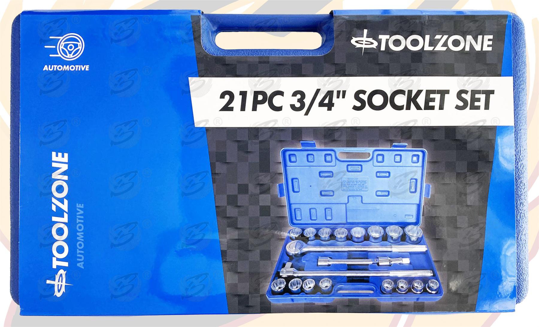 Toolzone 21 Piece 3/4" Drive 12 Point Socket Set 19mm - 50mm ( SS116 ( 12PT ) )