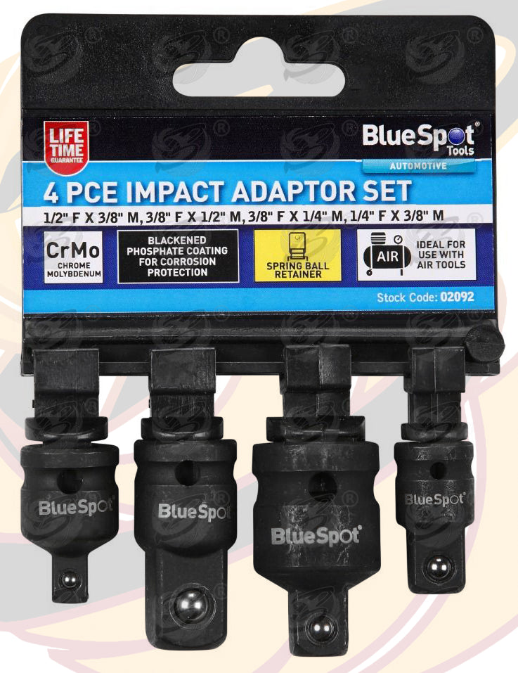 BLUESPOT 4PCS IMPACT ADAPTER SET ( 1/4" - 1/2" )