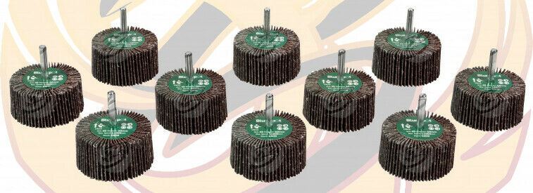 BLUESPOT 10PCS FLAP WHEEL DISCS ( 40 GRIT - 60MM )