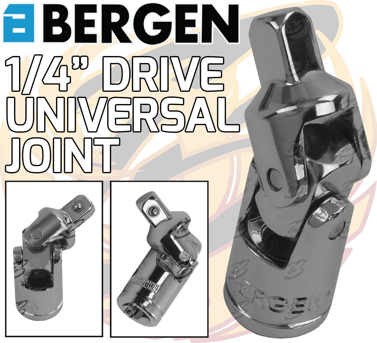 BERGEN 42PC 1/4" DRIVE METRIC & AF SOCKET SET