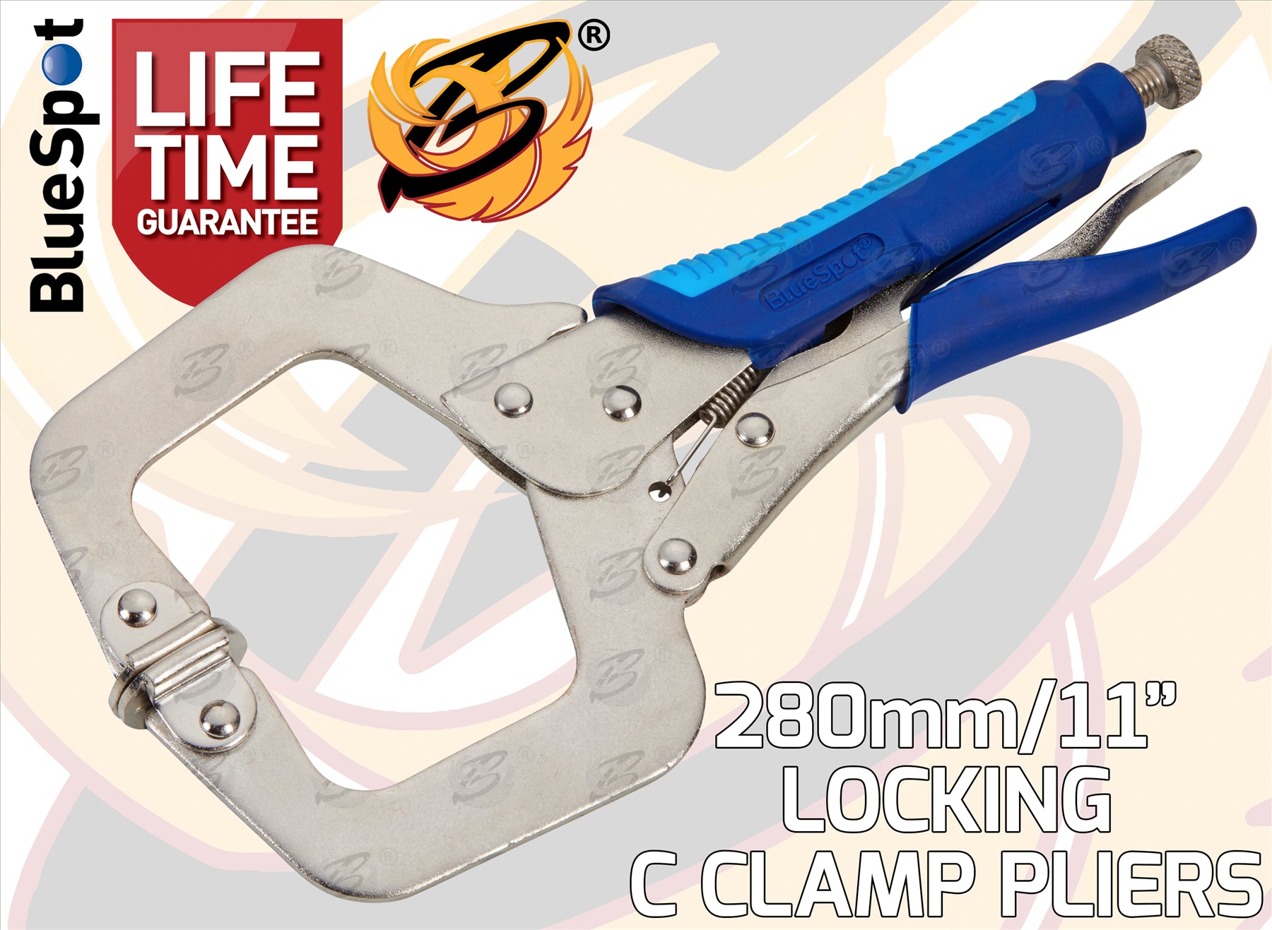 BLUESPOT 280MM (11") C CLAMP LOCKING PLIER