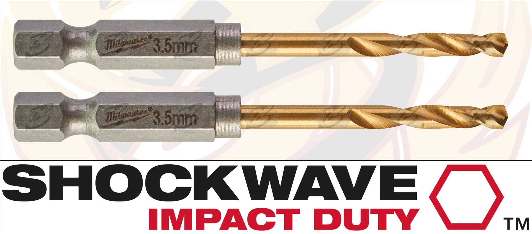 MILWAUKEE 3.5MM HSS TITANIUM METAL RED HEX DRILL BIT