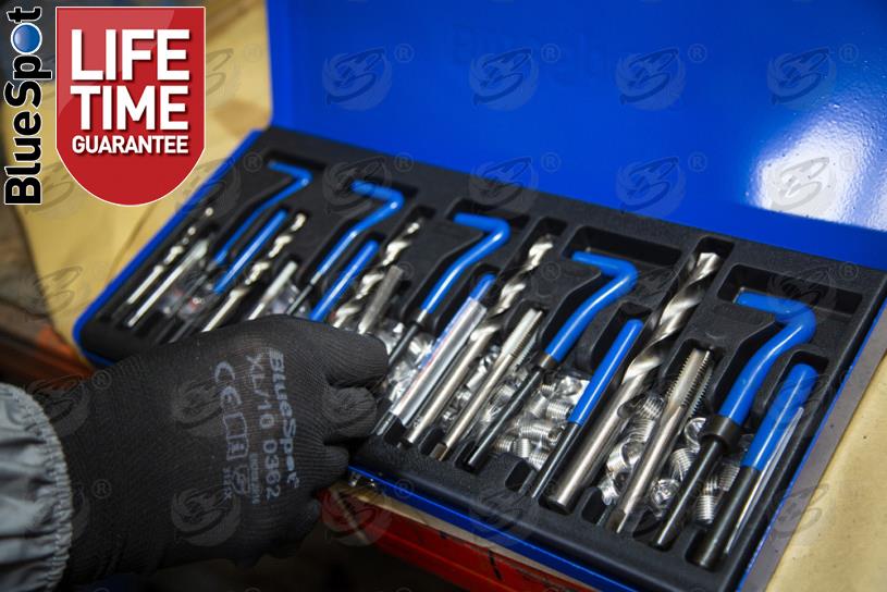 BLUESPOT 131PCS METRIC ( TAP ) THREAD REPAIR KIT M5 - M12
