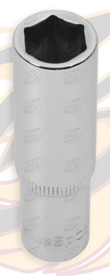 BLUESPOT 13PCS 3/8" DRIVE 6 POINT DEEP SOCKETS 6MM - 19MM