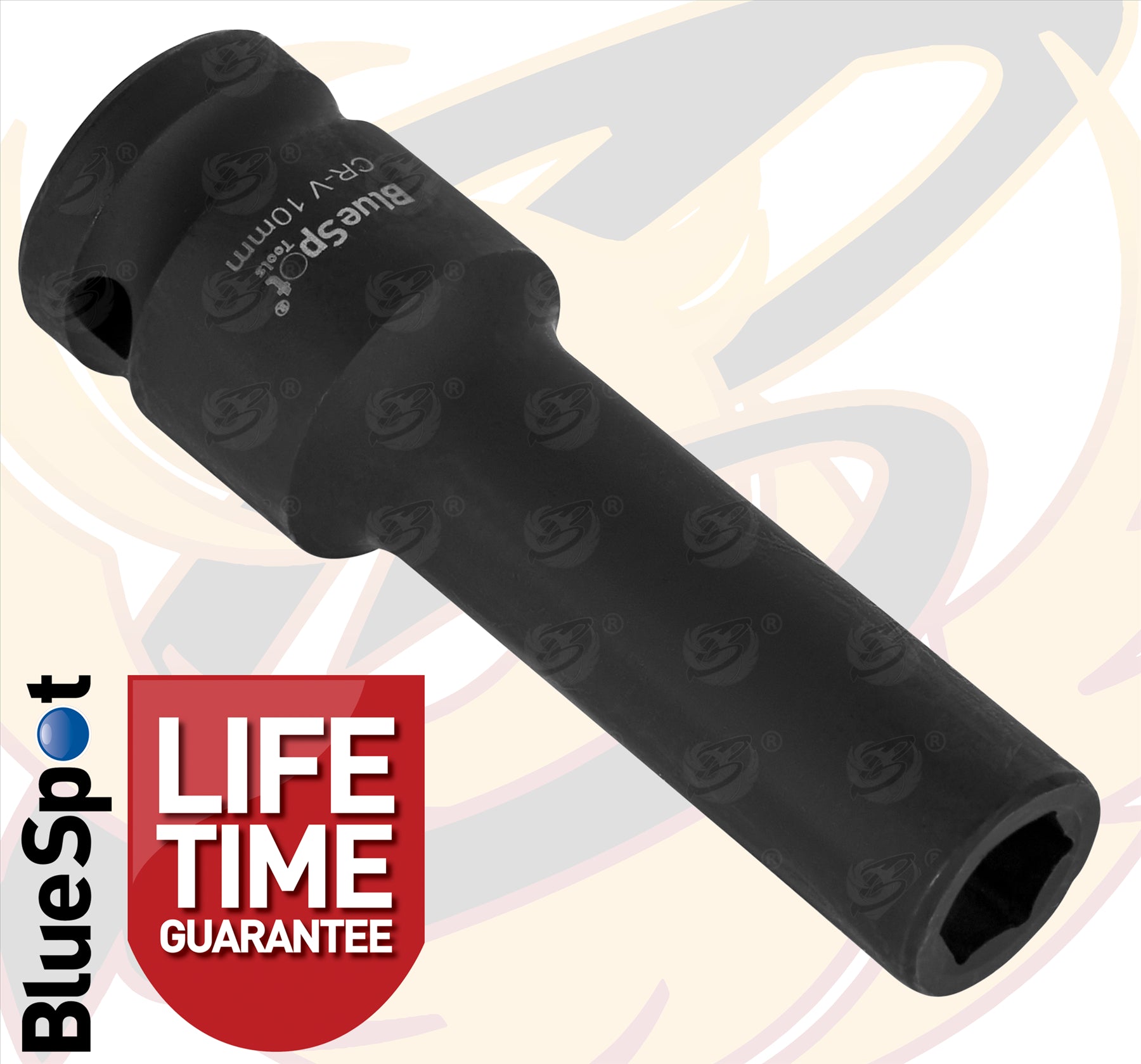 BLUESPOT 10MM 1/2" DRIVE 6 POINT DEEP IMPACT SOCKET ( SINGLE )