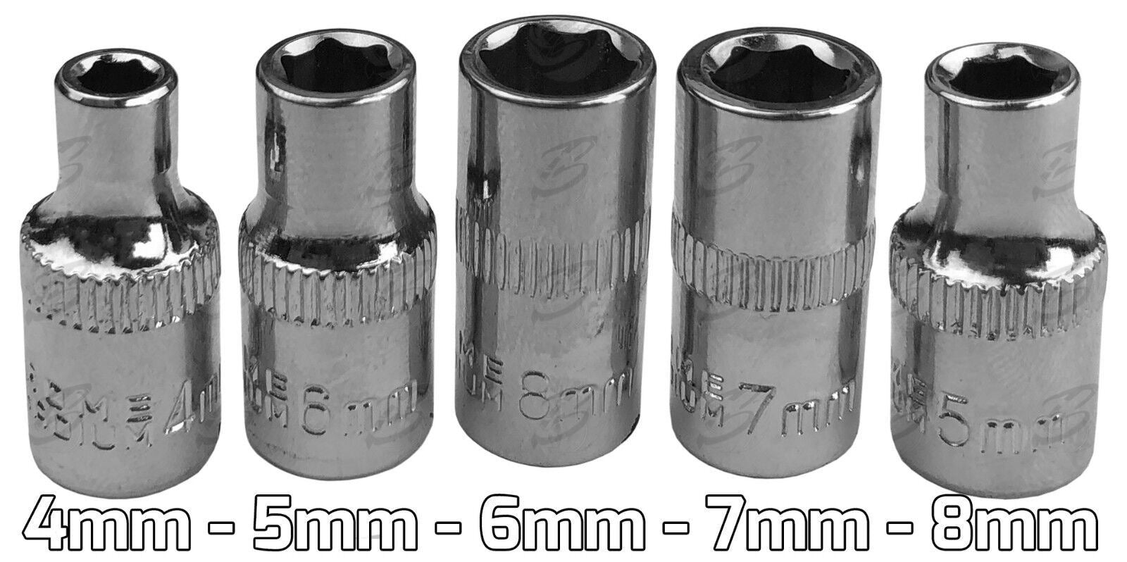 US Pro 31 Piece 1/4" Drive Socket Set 4mm - 13mm 3219