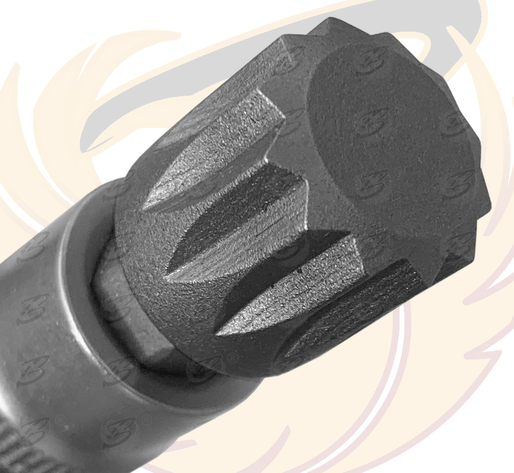 BERLIN 8PCS 1/4" & 3/8" DRIVE SPLINE BIT SOCKETS M4 - M16