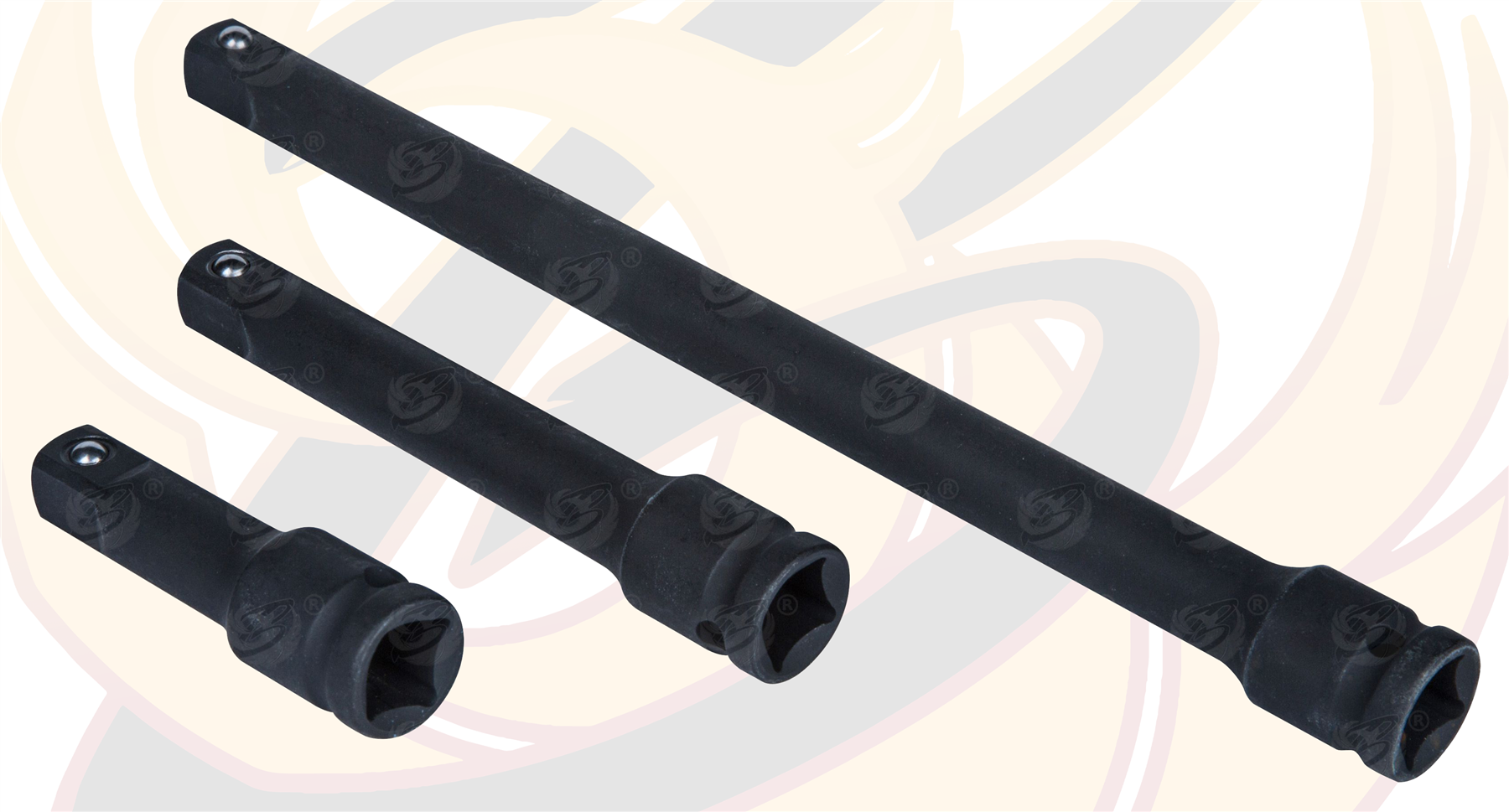 BlueSpot 3 Piece 1/2" Drive Impact Extension Bar Set ( 02071 )