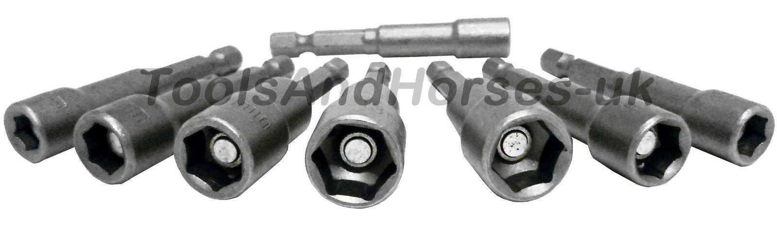 BLUESPOT 11PCS MAGNETIC NUT DRIVER & DRILL ADAPTER SET 6MM - 13MM