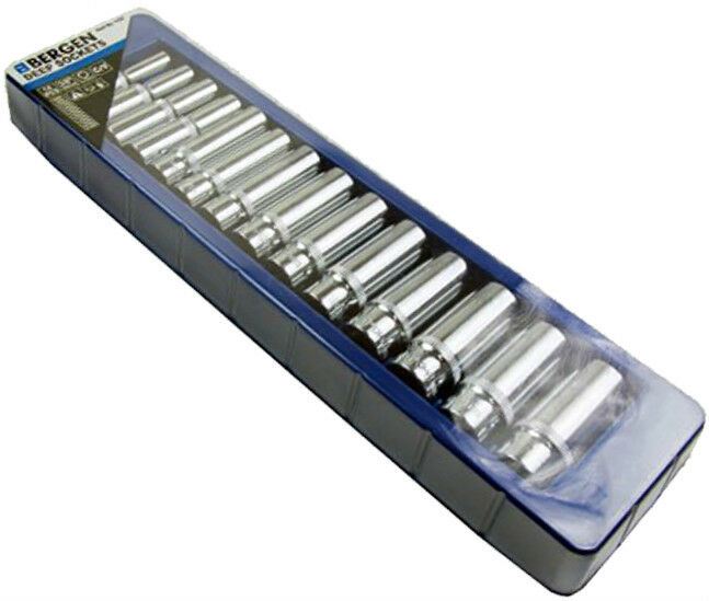 US PRO 14PCS 3/8" DRIVE DEEP SOCKETS 8MM - 21MM