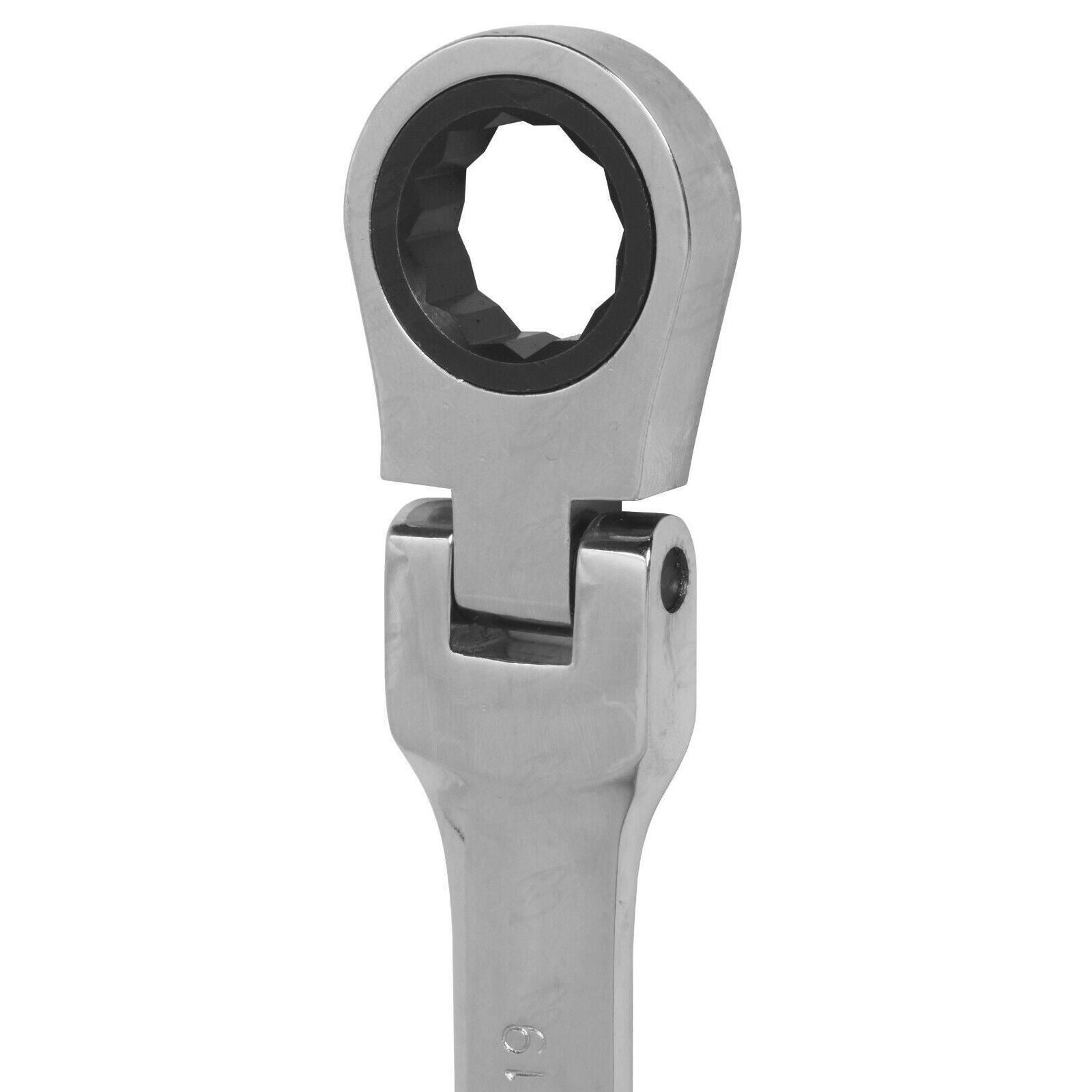 Toolzone 8 Piece Combination Flexible Ratchet Spanner Set 8mm - 19mm ( SP128 )