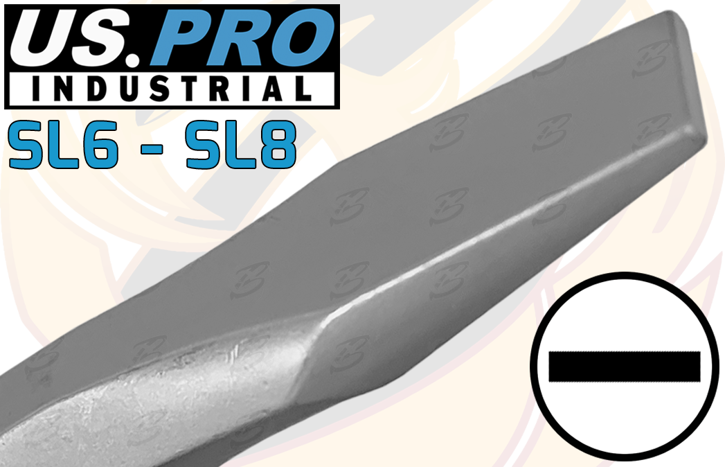 US Pro Industrial 6 Piece Magnetic Go Thru Screwdrivers ( Slotted - PHillips ) 4613