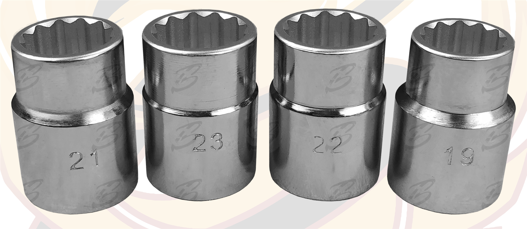 Toolzone 21 Piece 3/4" Drive 12 Point Socket Set 19mm - 50mm ( SS116 ( 12PT ) )