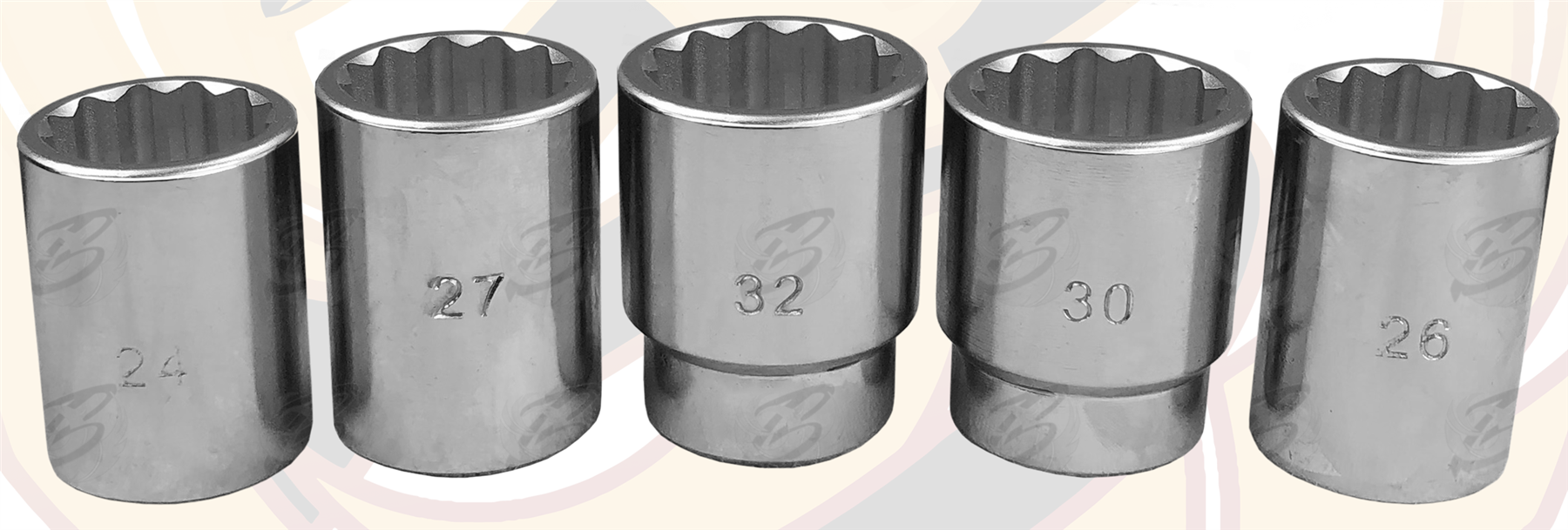 Toolzone 21 Piece 3/4" Drive 12 Point Socket Set 19mm - 50mm ( SS116 ( 12PT ) )