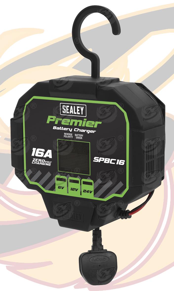 SEALEY 16A FULLY AUTOMATED BATTERY CHARGER