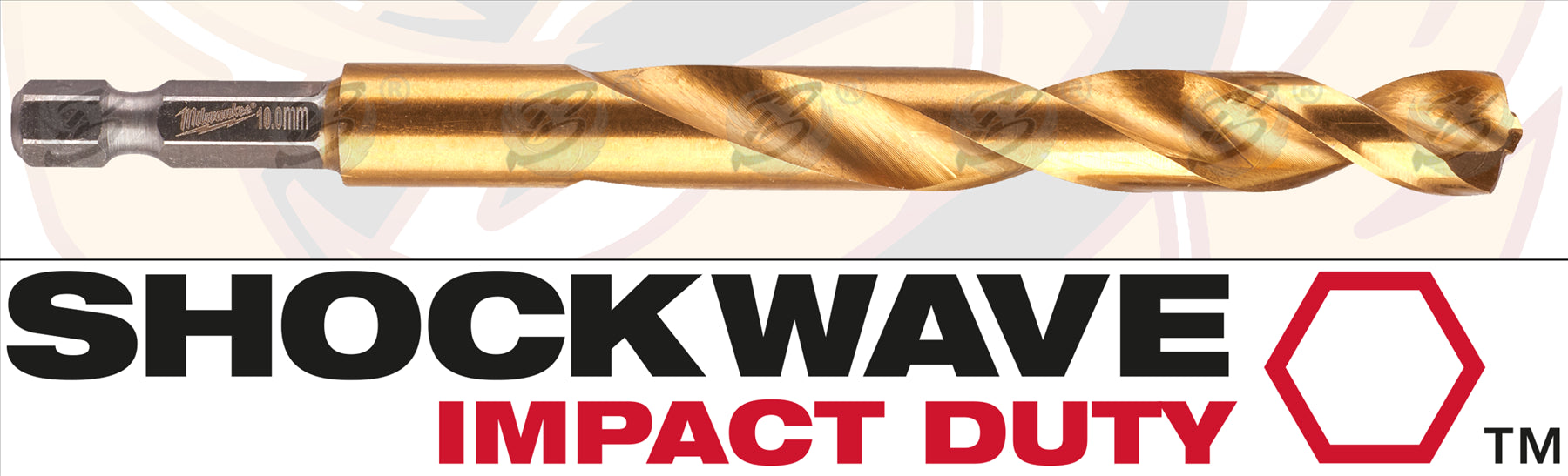 MILWAUKEE 10MM HSS TITANIUM METAL RED HEX DRILL BIT