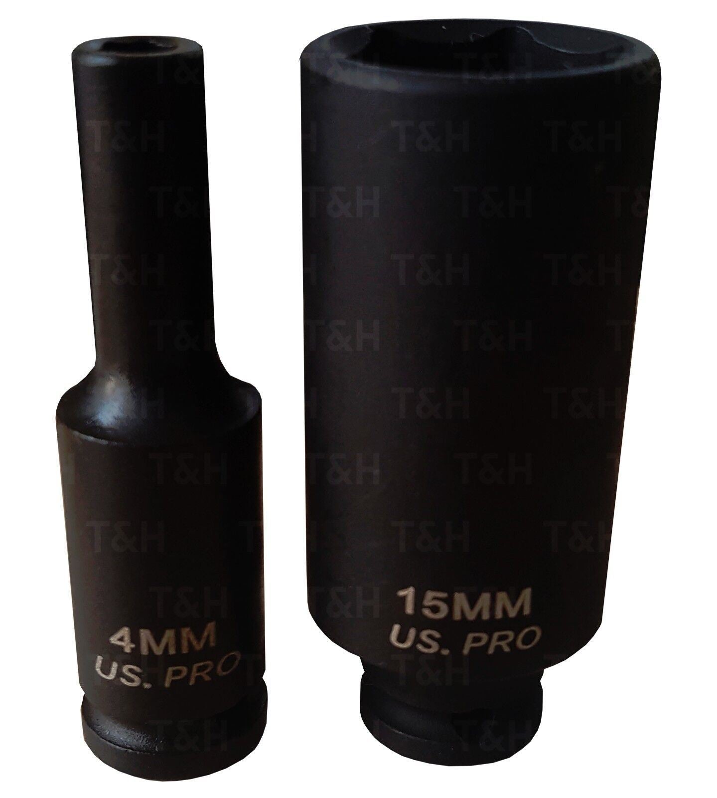 US Pro 14 Piece 1/4" Drive 6 Point Deep Impact Sockets 4mm - 15mm 3479