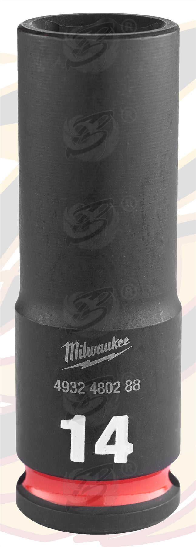 MILWAUKEE 14MM 3/8" DRIVE 6 POINT DEEP IMPACT SOCKET ( SINGLE )