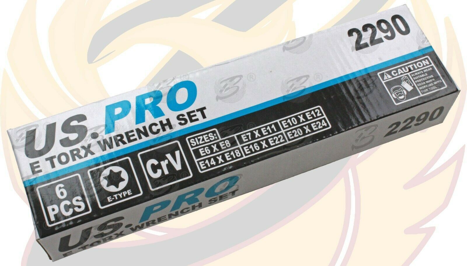 US PRO 6PCS E TORX SPANNERS E6 - E24