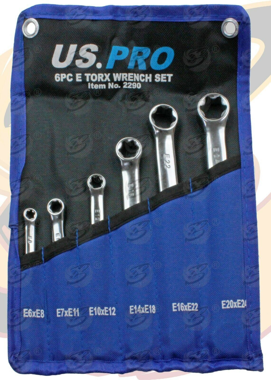 US PRO 6PCS E TORX SPANNERS E6 - E24
