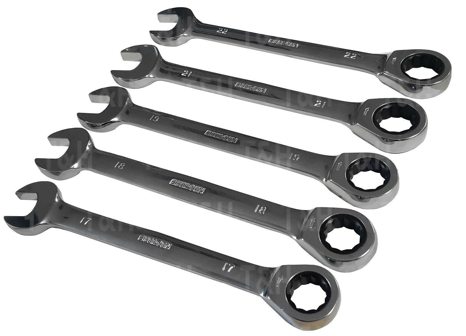 US PRO 20PCS RATCHET COMBINATION SPANNERS & ADAPTERS 8MM - 32MM