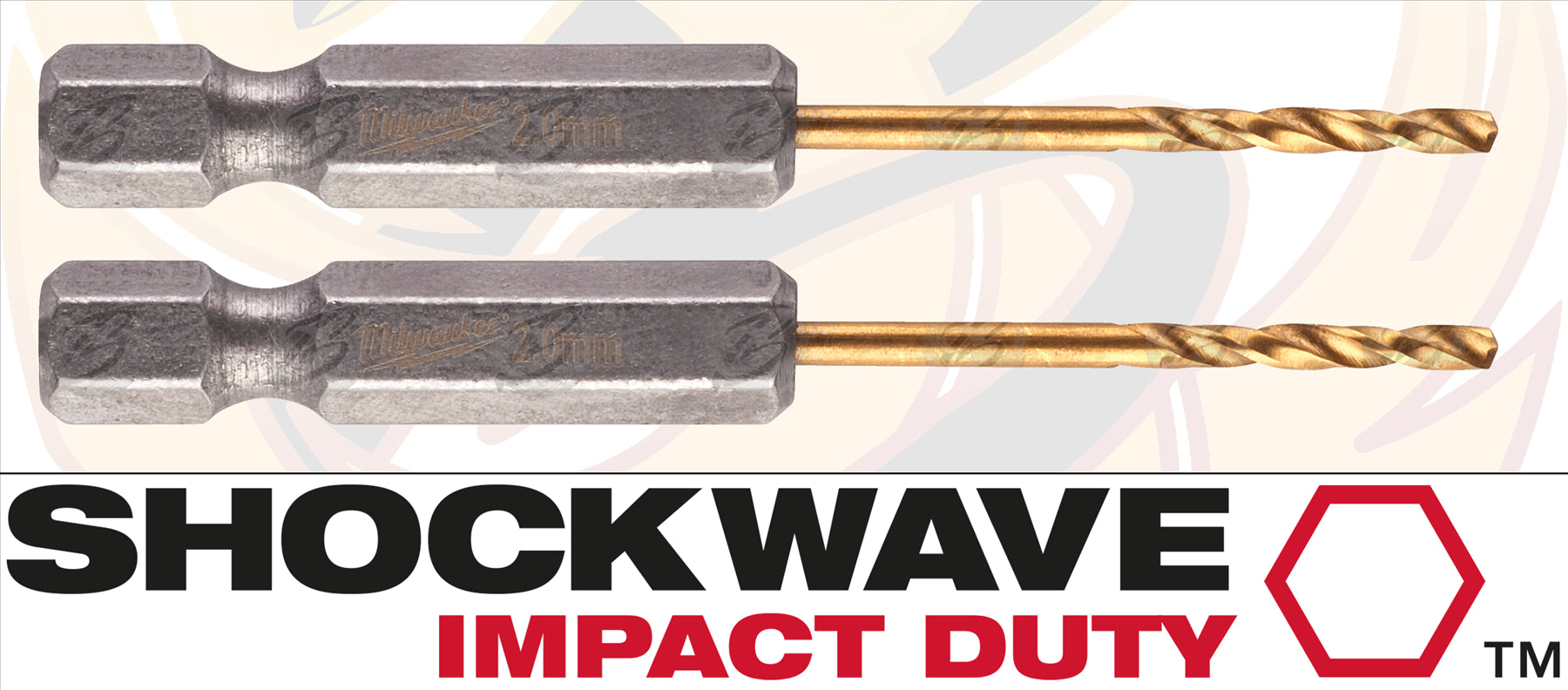 MILWAUKEE 2.0MM HSS TITANIUM METAL RED HEX DRILL BIT