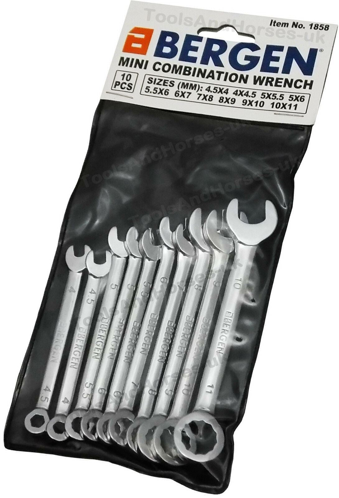 US PRO 10PCS MINI COMBINATION SPANNER SET 4MM - 11MM