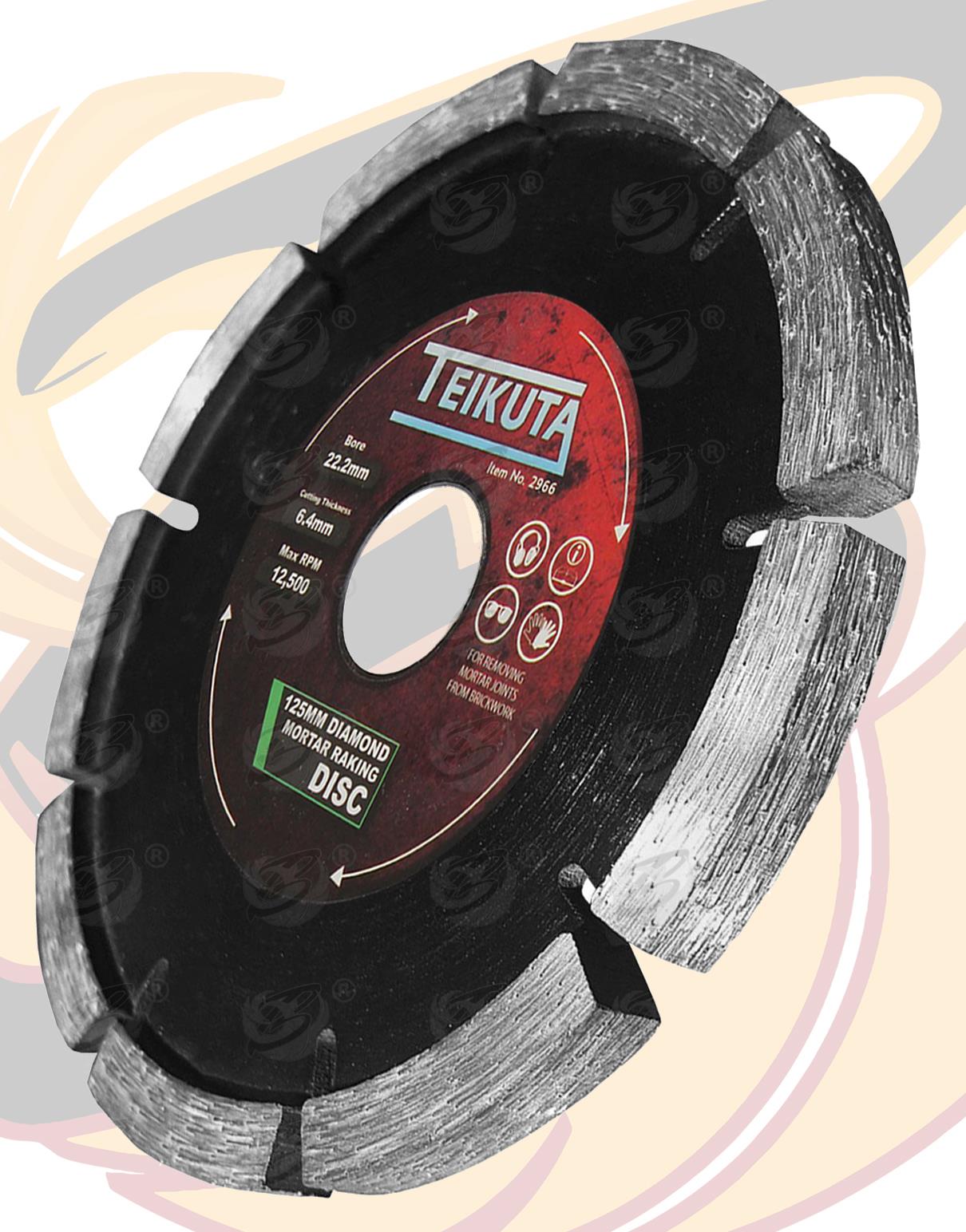 TEIKUTA 4.9" ( 125MM ) MORTAR RAKING DISC ( X 1 )