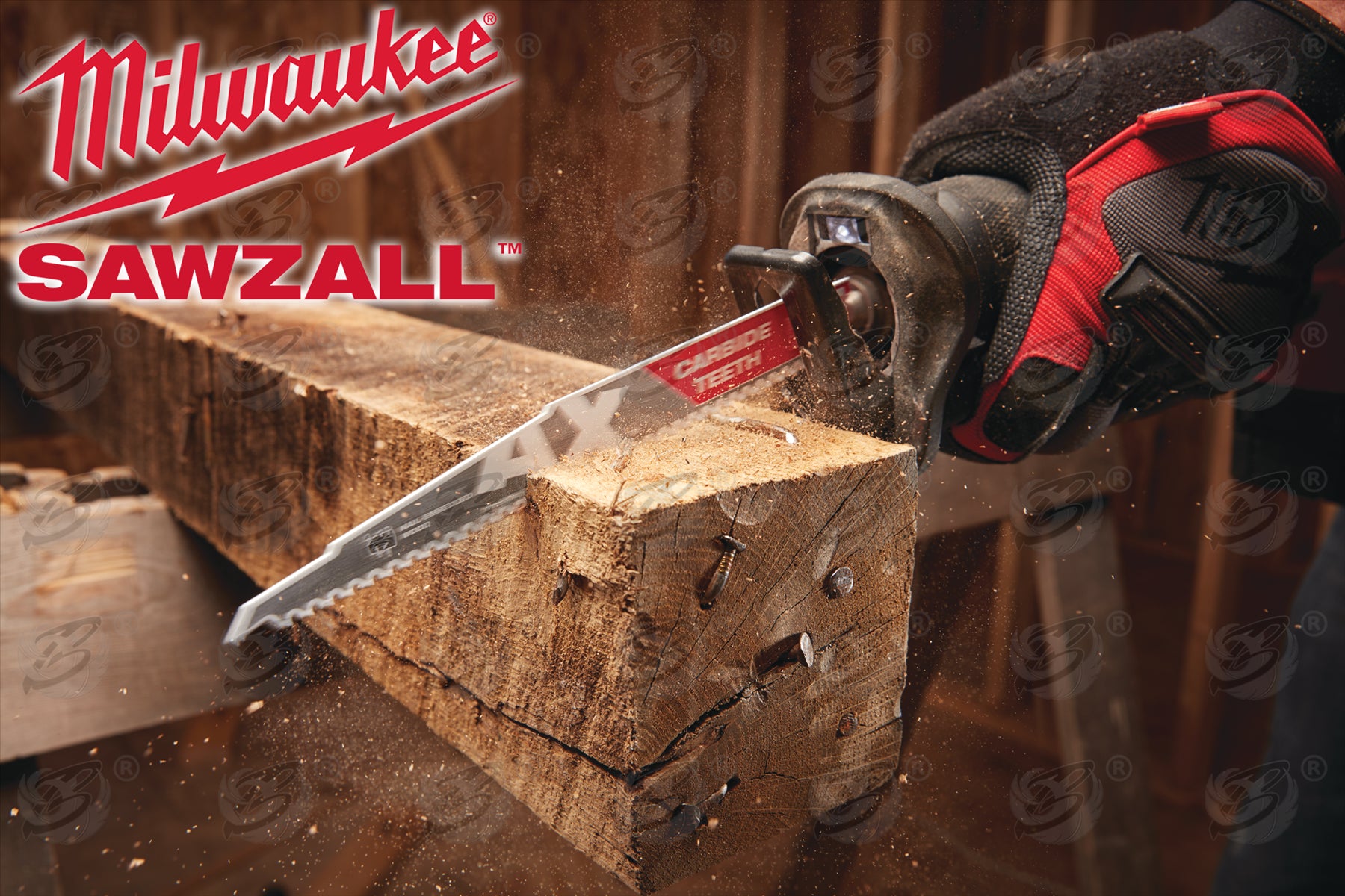MILWAUKEE SAWZALL RECIPROCATING SAW BLADE 230mm x 5TPI TCT WOOD SAW BLADES ( THE AX )