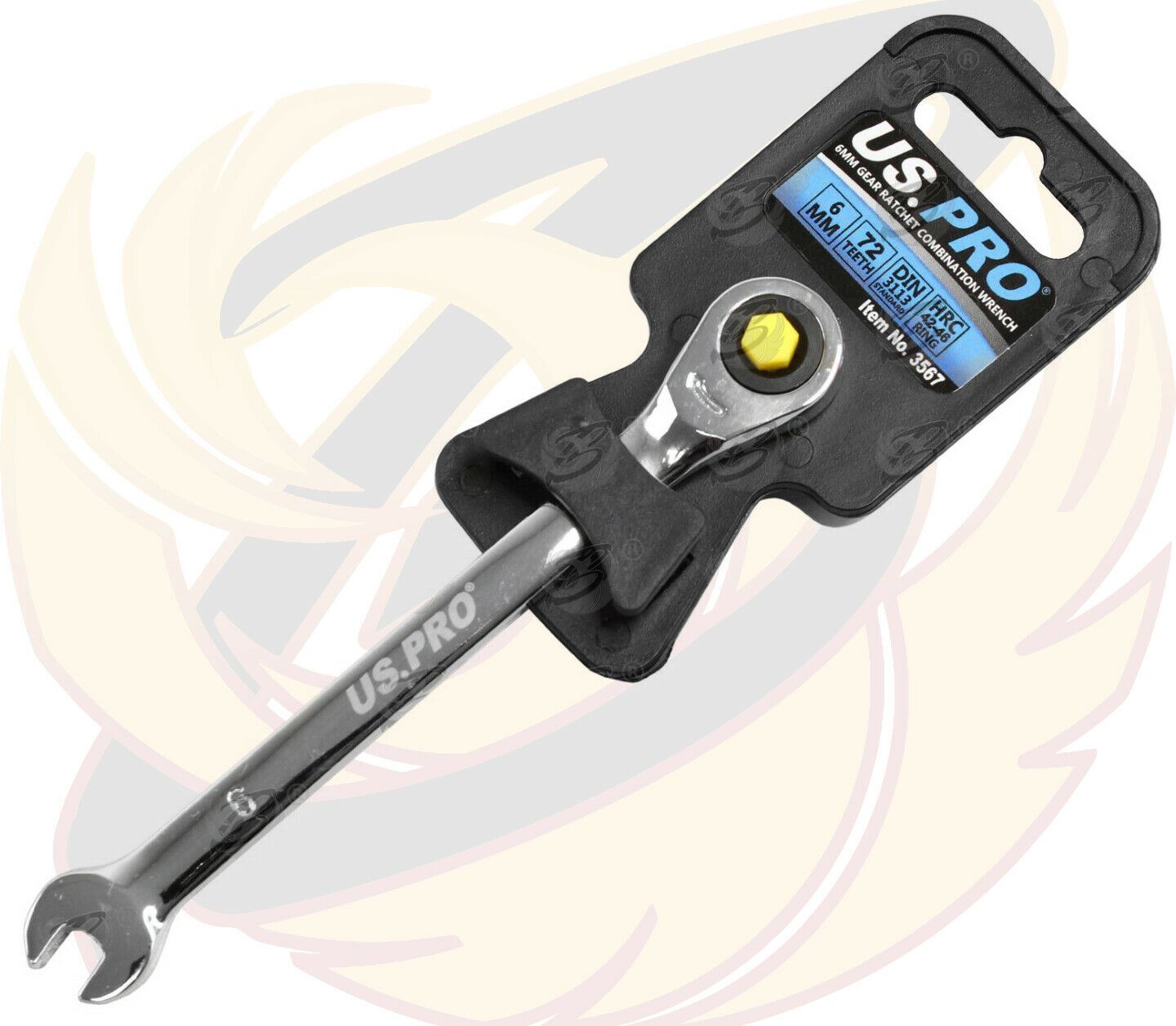 US PRO 6MM 72 TOOTH RATCHET SPANNER