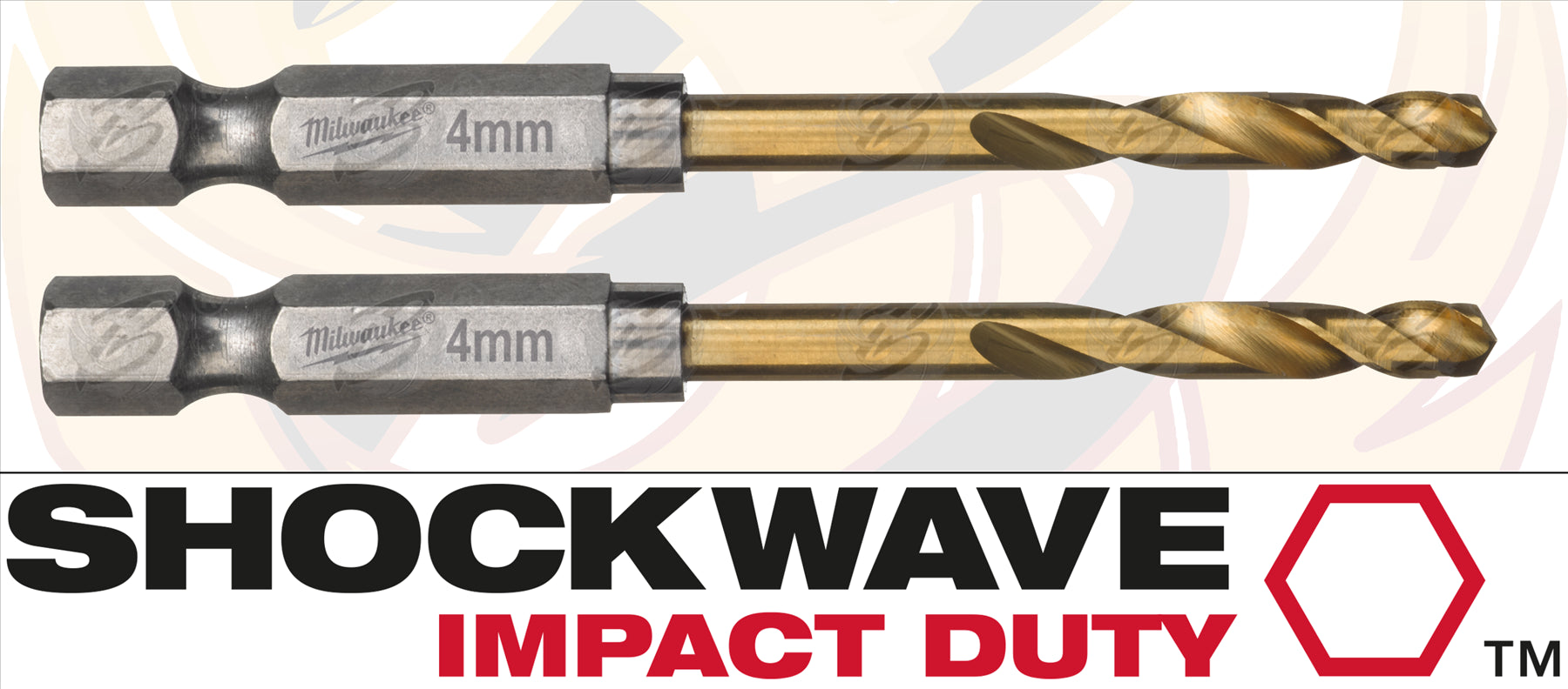 MILWAUKEE 4MM HSS TITANIUM METAL RED HEX DRILL BIT
