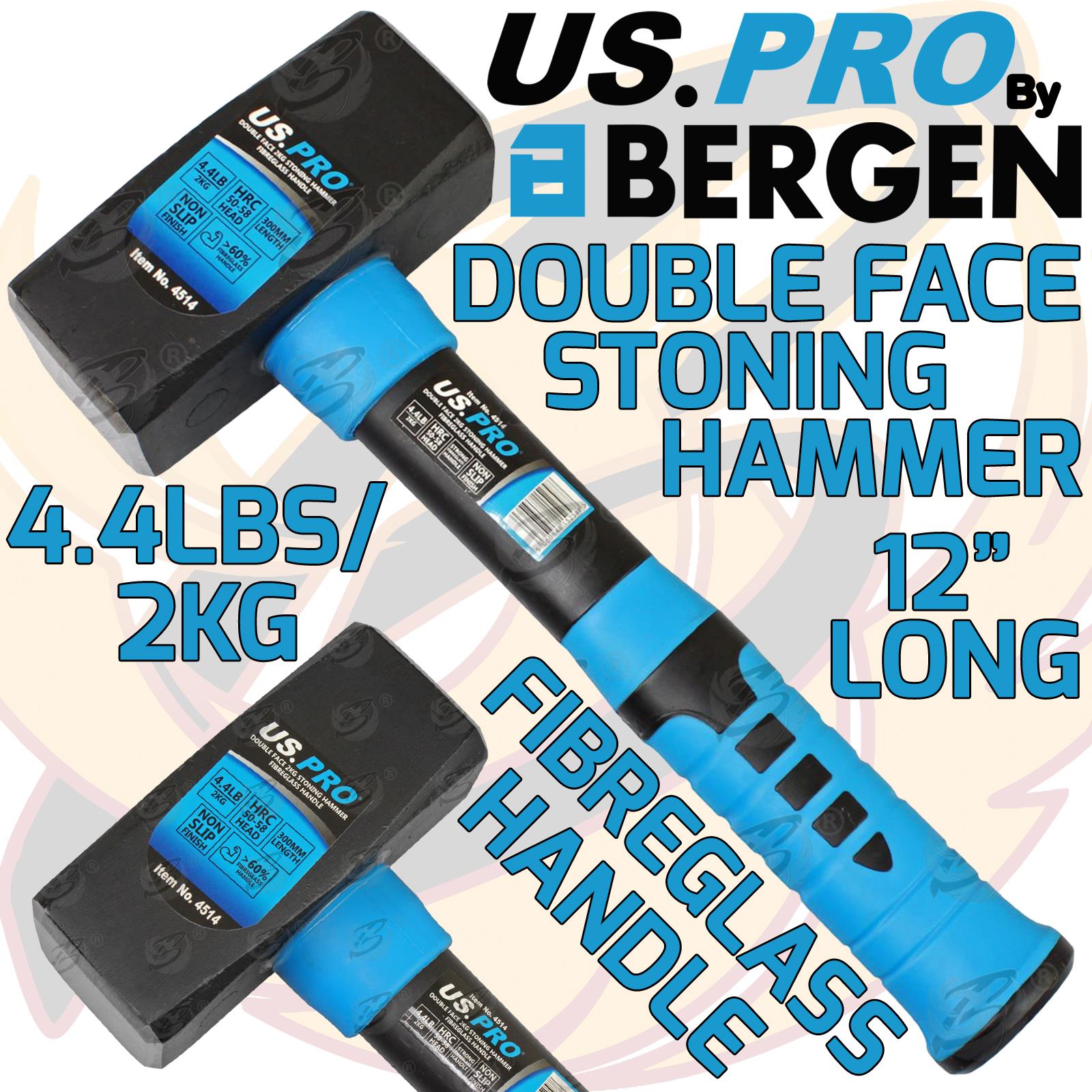 US PRO 2KG 12" LONG FIBREGLASS STONING HAMMER
