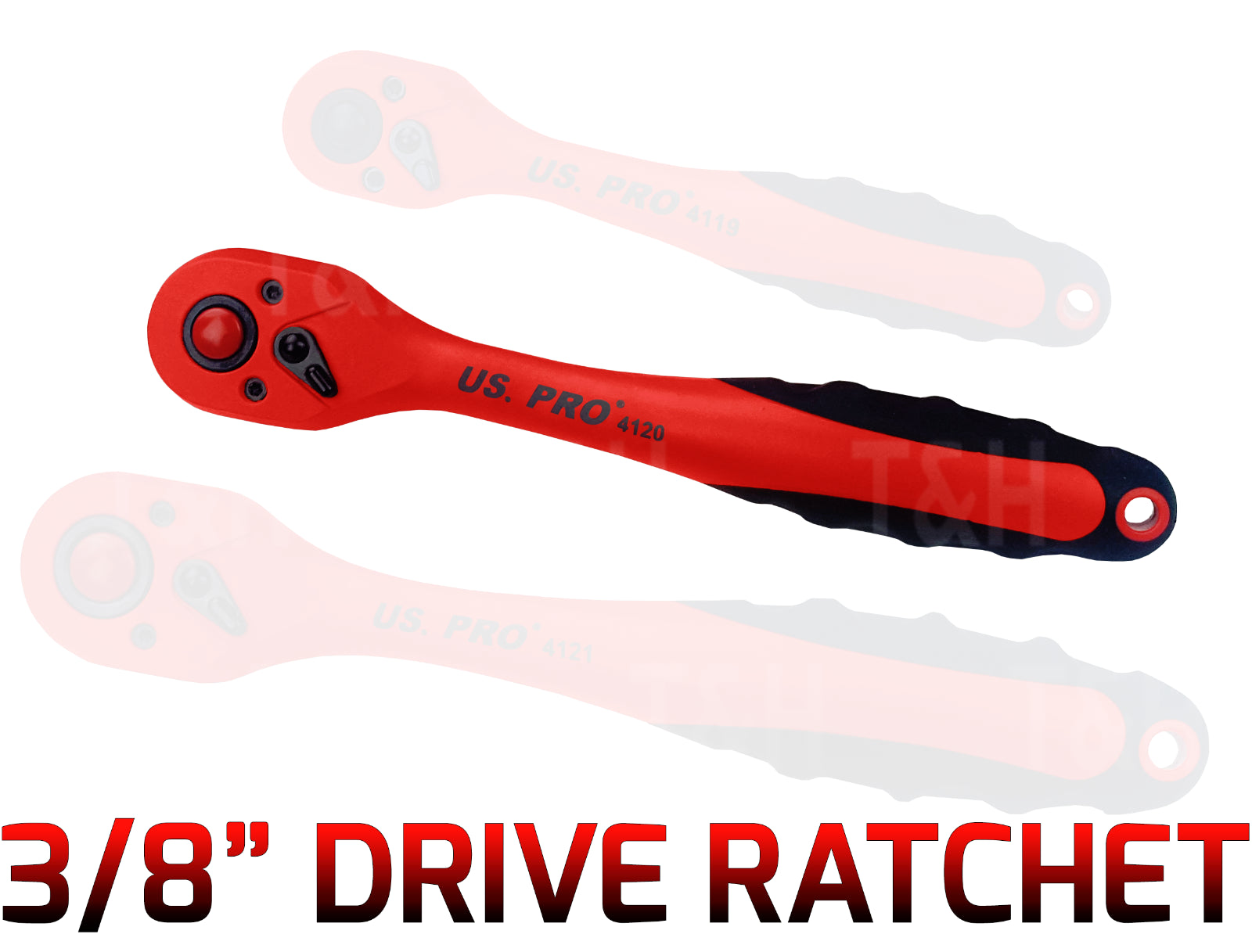 US PRO 3/8" DRIVE 72 TOOTH LIGHTWEIGHT RATCHET