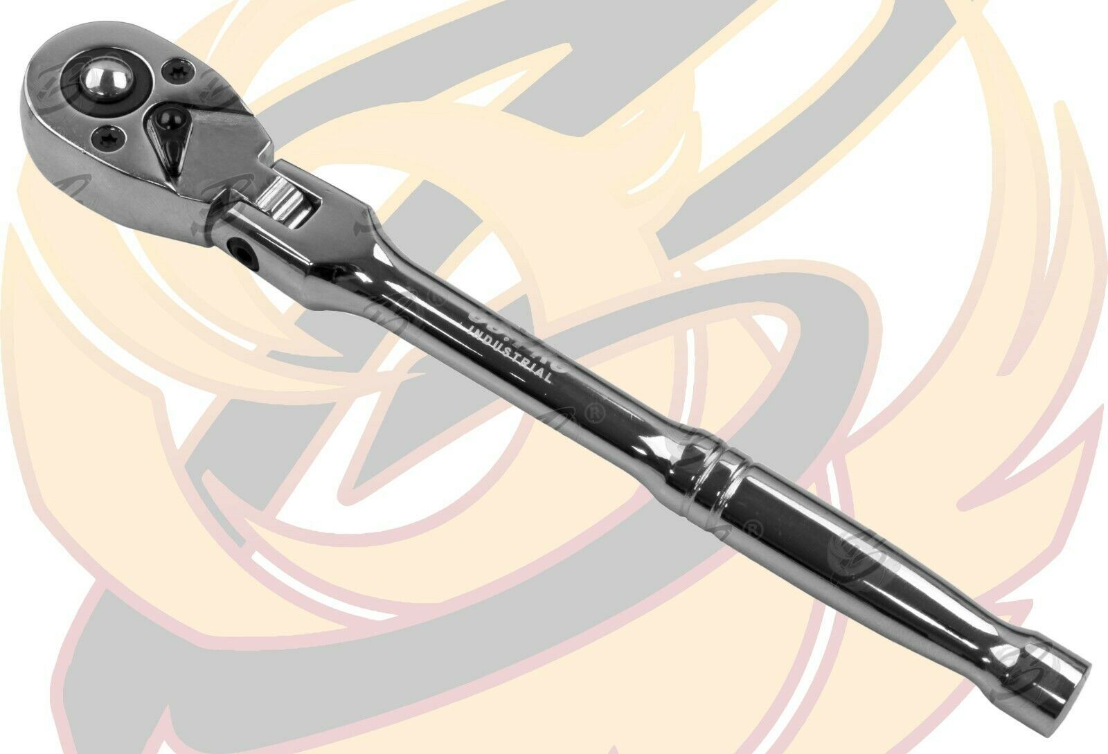 US PRO INDUSTRIAL 1/4" DRIVE 72 TOOTH FLEXIBLE RATCHET HANDLE