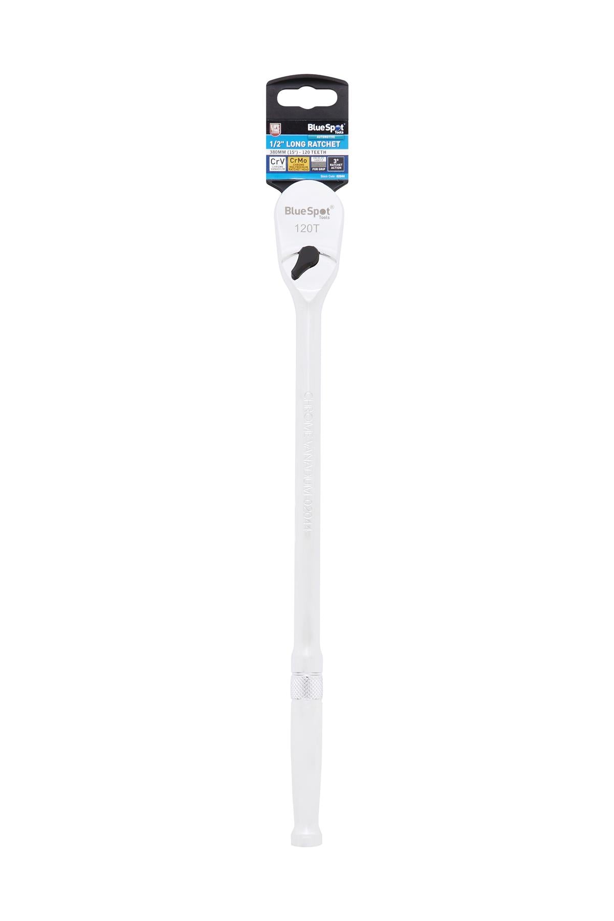 BlueSpot 1/2" Drive 120 Tooth 380mm / 15" Long Ratchet Handle With A Manufacturers LifeTime Guarantee 02044