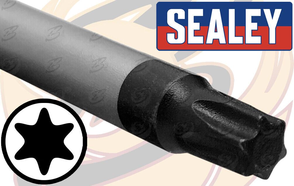 Sealey 10 Piece Magnetic Torx Screwdriver Set T7 - T40 ( Hi Vis ) ( AK4324HV )