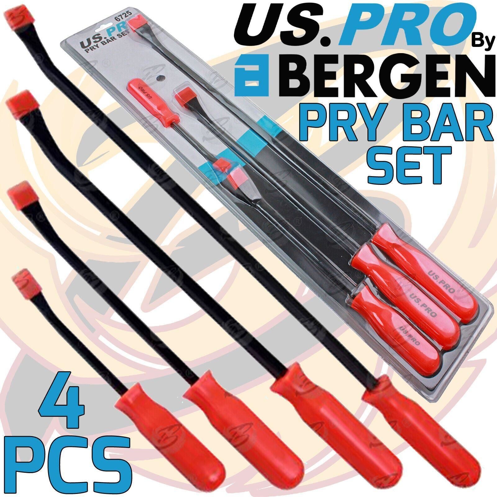 US Pro 4 Piece Pry Bar Set 6725