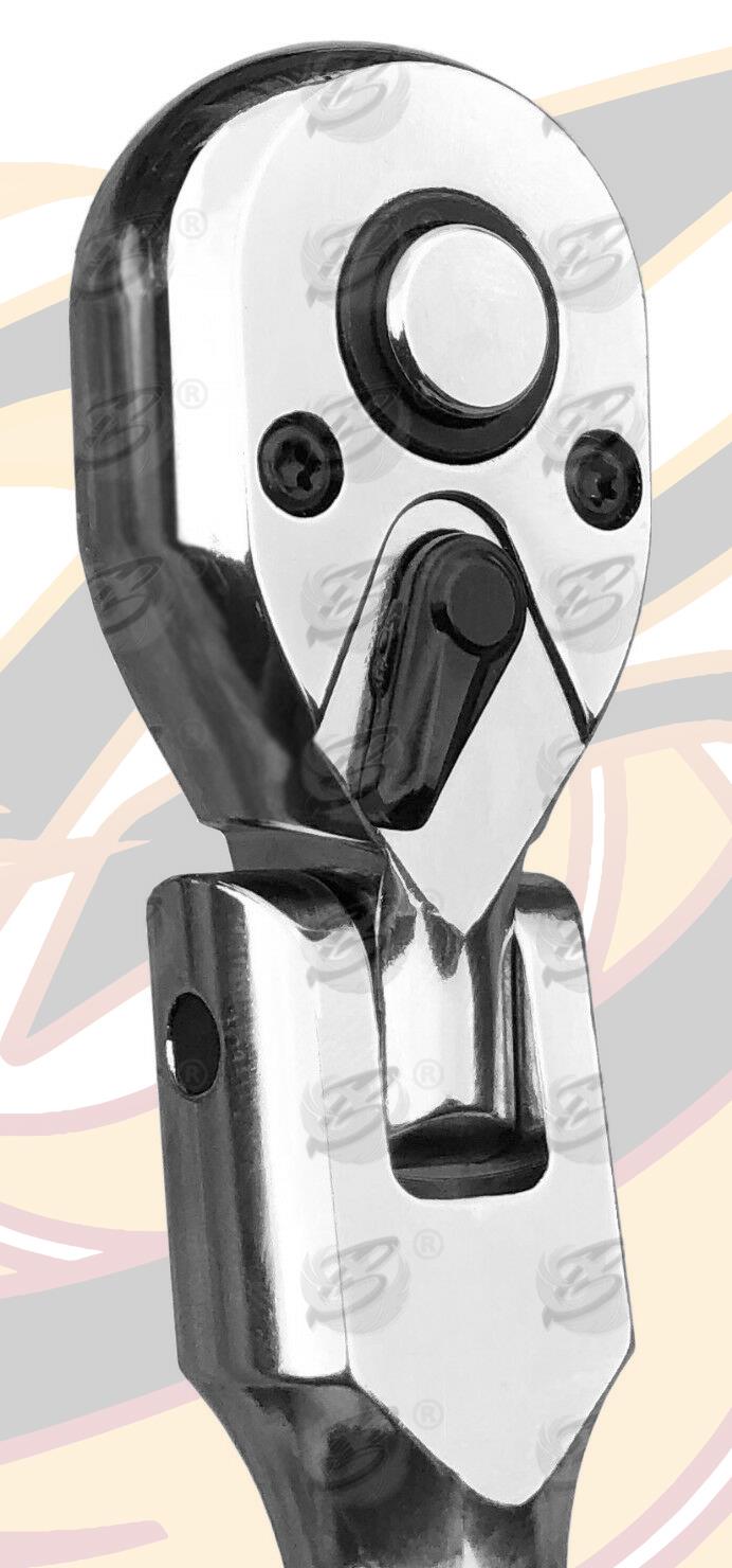 US PRO 3PCS 1/4" & 3/8" & 1/2" DRIVE 72 TOOTH FLEXI EXTRA LONG RATCHET HANDLES