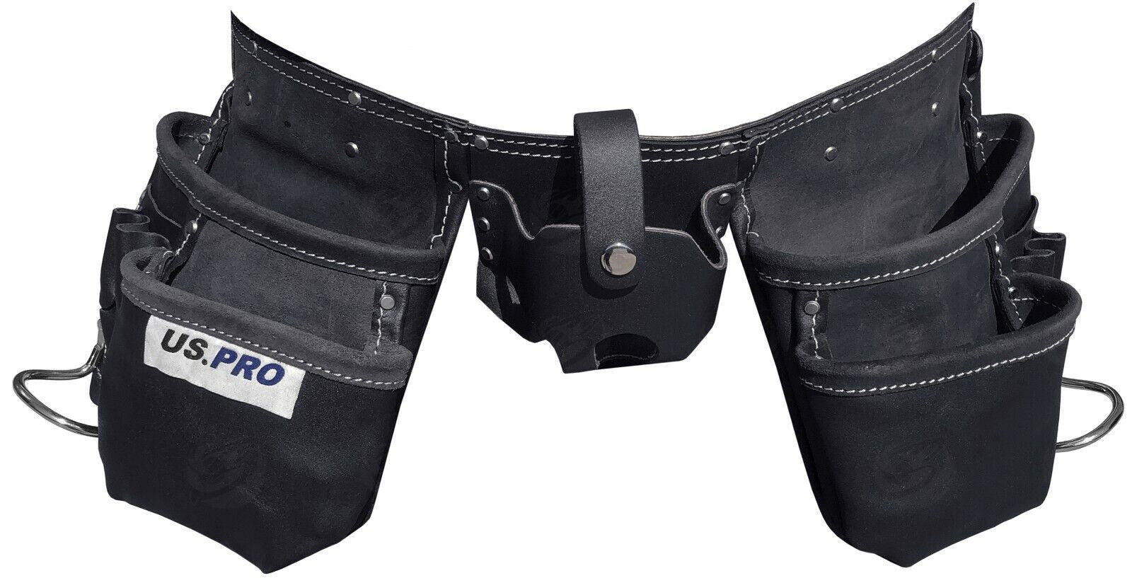 US Pro 11 Pocket Double Leather Work Belt ( 2302 )