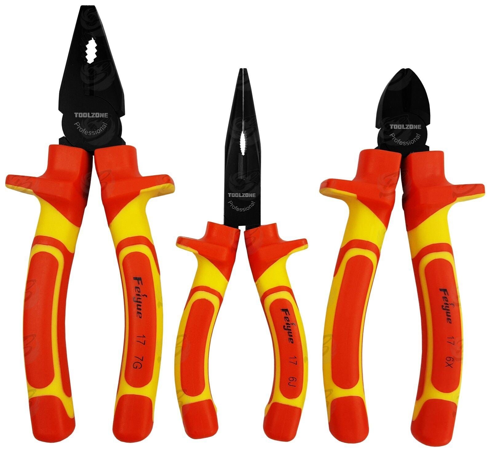 Toolzone 3 Piece VDE pliers Set PL144