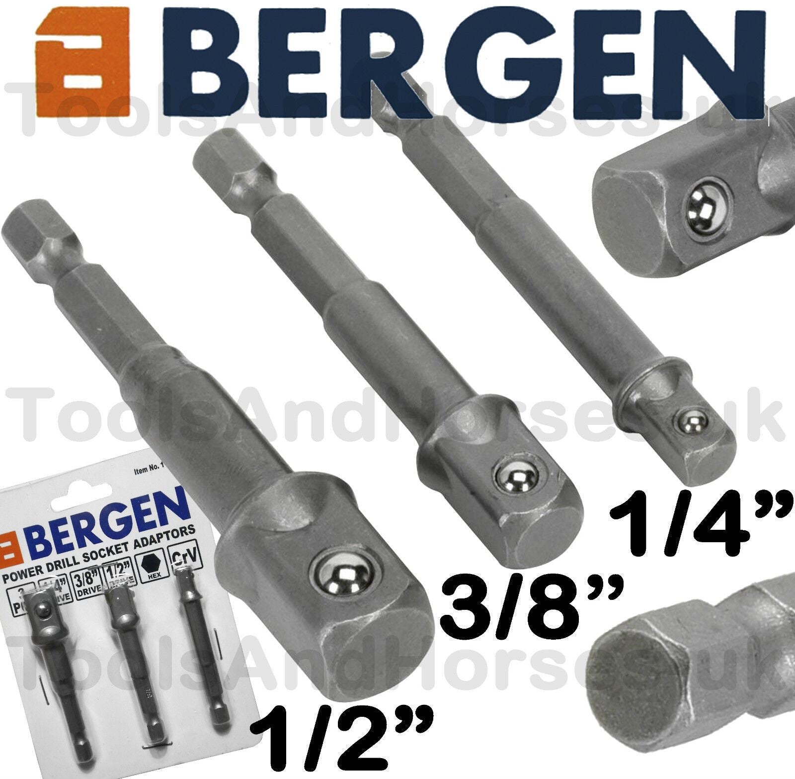 US Pro 3 Piece Drill Socket Ada Pointers ( 1363 )