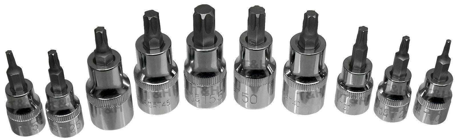 BLUESPOT 29PCS 1/4" & 3/8" & 1/2" DRIVE TORX & E - TORX SOCKET SET