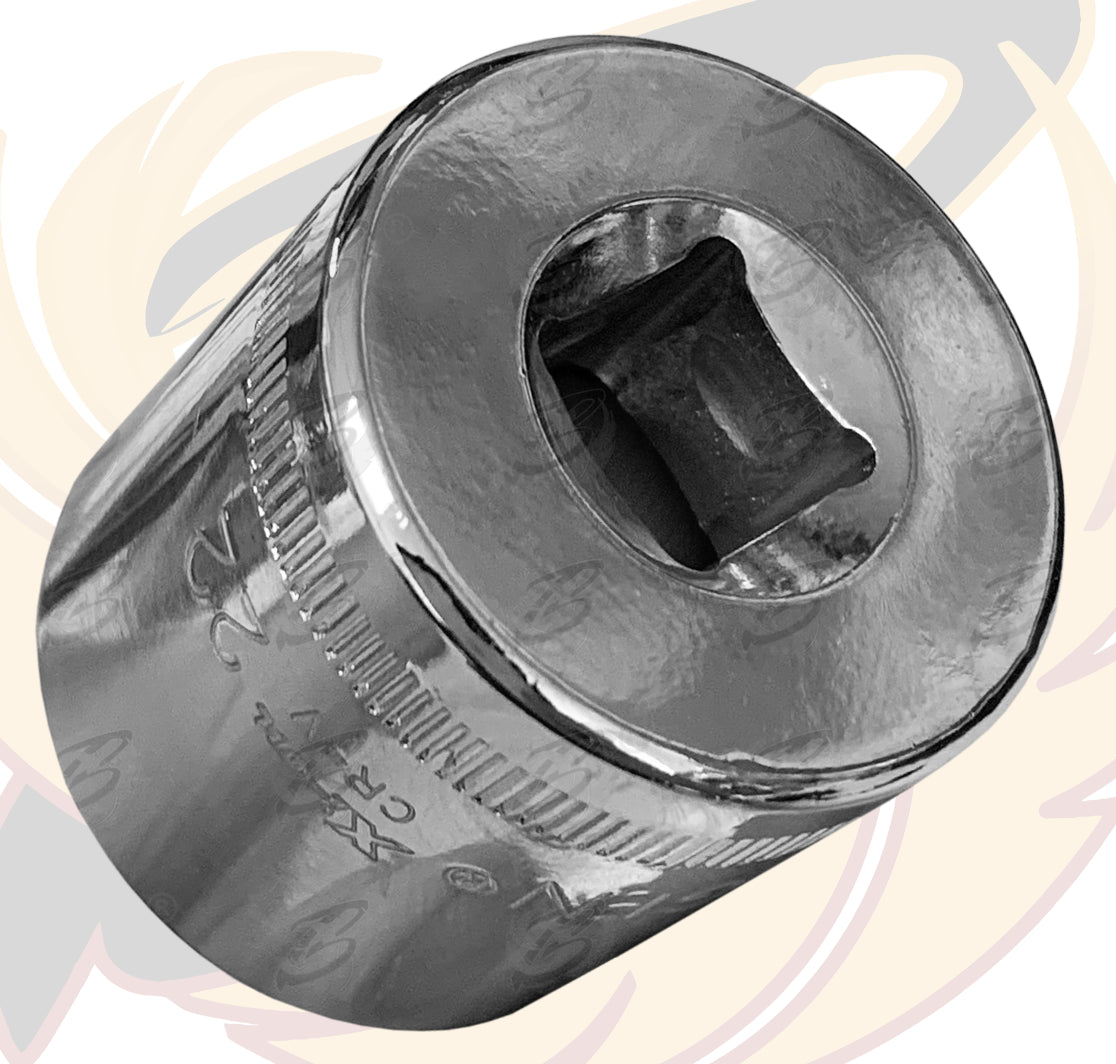 BERGEN 17PCS 3/8" DRIVE 6 POINT SHALLOW Xi - ION SOCKETS 6MM - 22MM