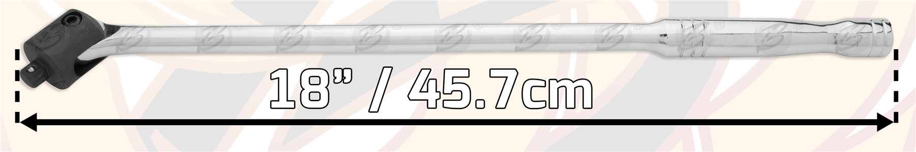 BlueSpot 3/8" Drive 18" Long Breaker Bar ( 02009 )