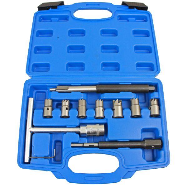 Us Pro 10pc Diesel Injector Seat Cutter Set 5598
