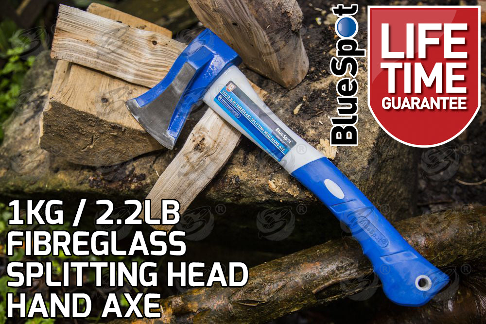 BLUESPOT 1KG ( 2.2LB ) FIBREGLASS SPLITTING HEAD HAND AXE