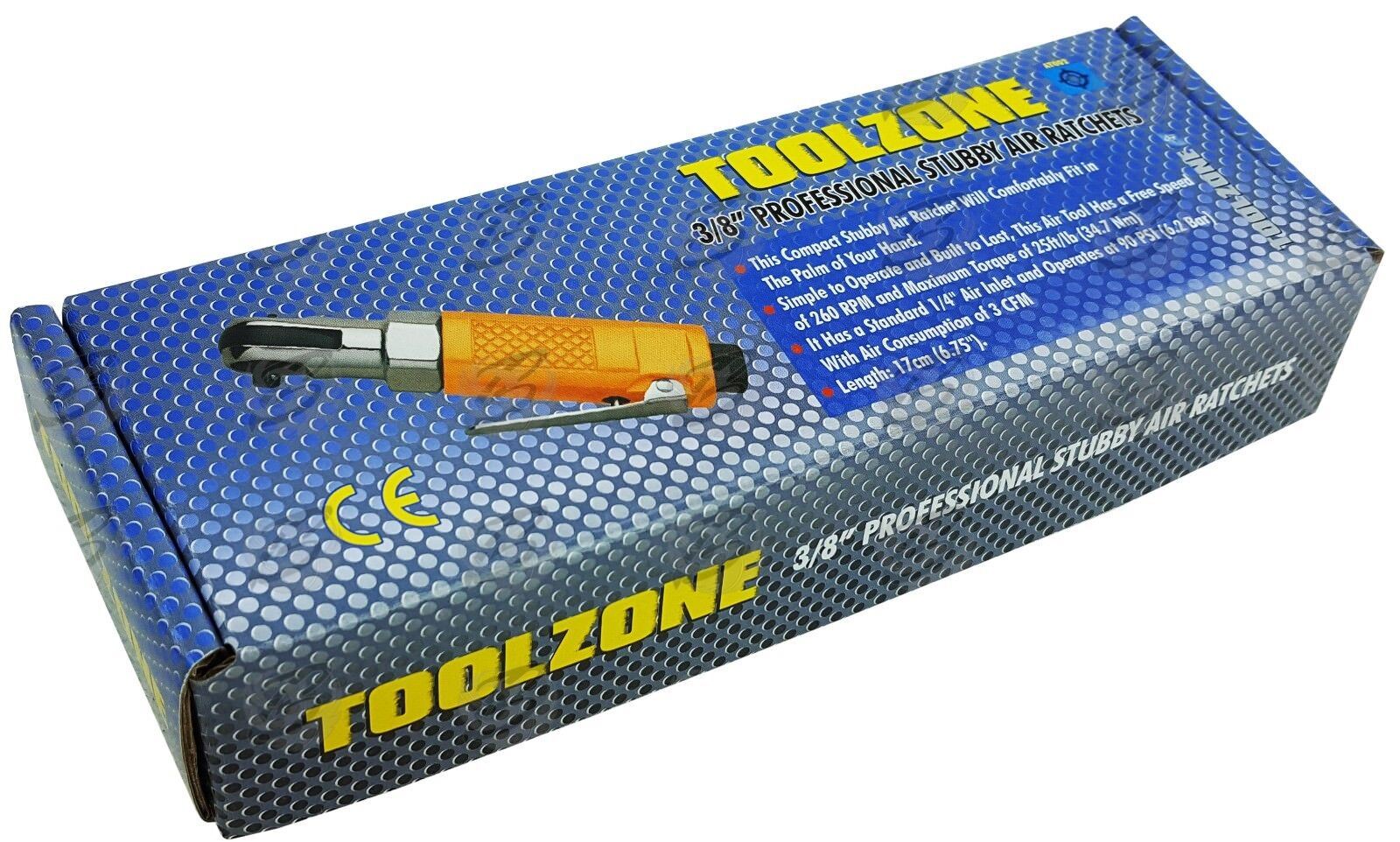 Toolzone 3/8" Drive Stubby Air Impact Ratchet Wrench AT002
