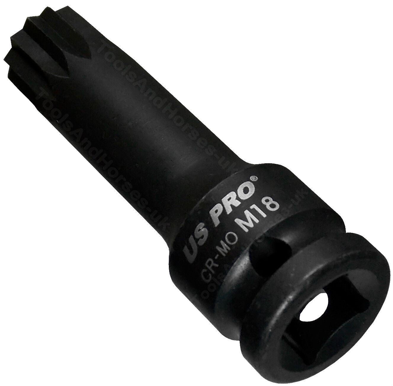 US PRO 8PCS 1/2" DRIVE IMPACT SPLINE BIT SOCKETS M5 - M18