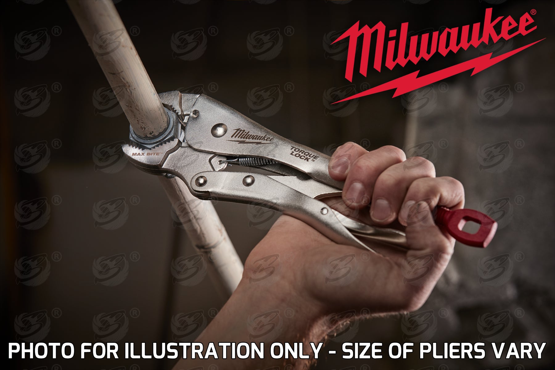 MILWAUKEE 7" MAX BITE CURVED JAW TORQUE LOCK LOCKING PLIERS